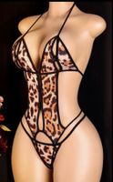 Sexy tuta aperto tra le gambe con tanga -1 Size- unisex-nuov