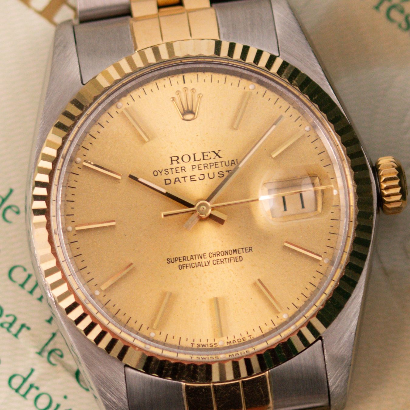 Rolex Orologi: Rolex Datejust 36 / 16013 / 1984 / Full Set – Usato da Luzern venduto da PrimeSwissTime 4