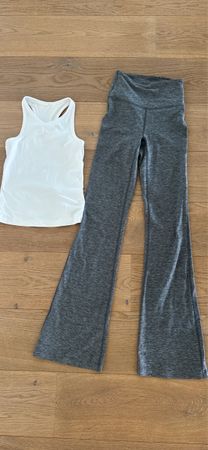 LululemonSport-Set: Top & Flare Leggings für Fitness & Freiz