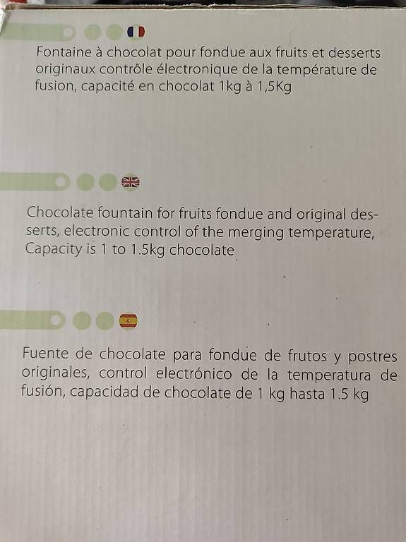Küchengeräte: Fontaine à chocolat – Neu und originalverpackt aus Pompaples von minifigureCH 1