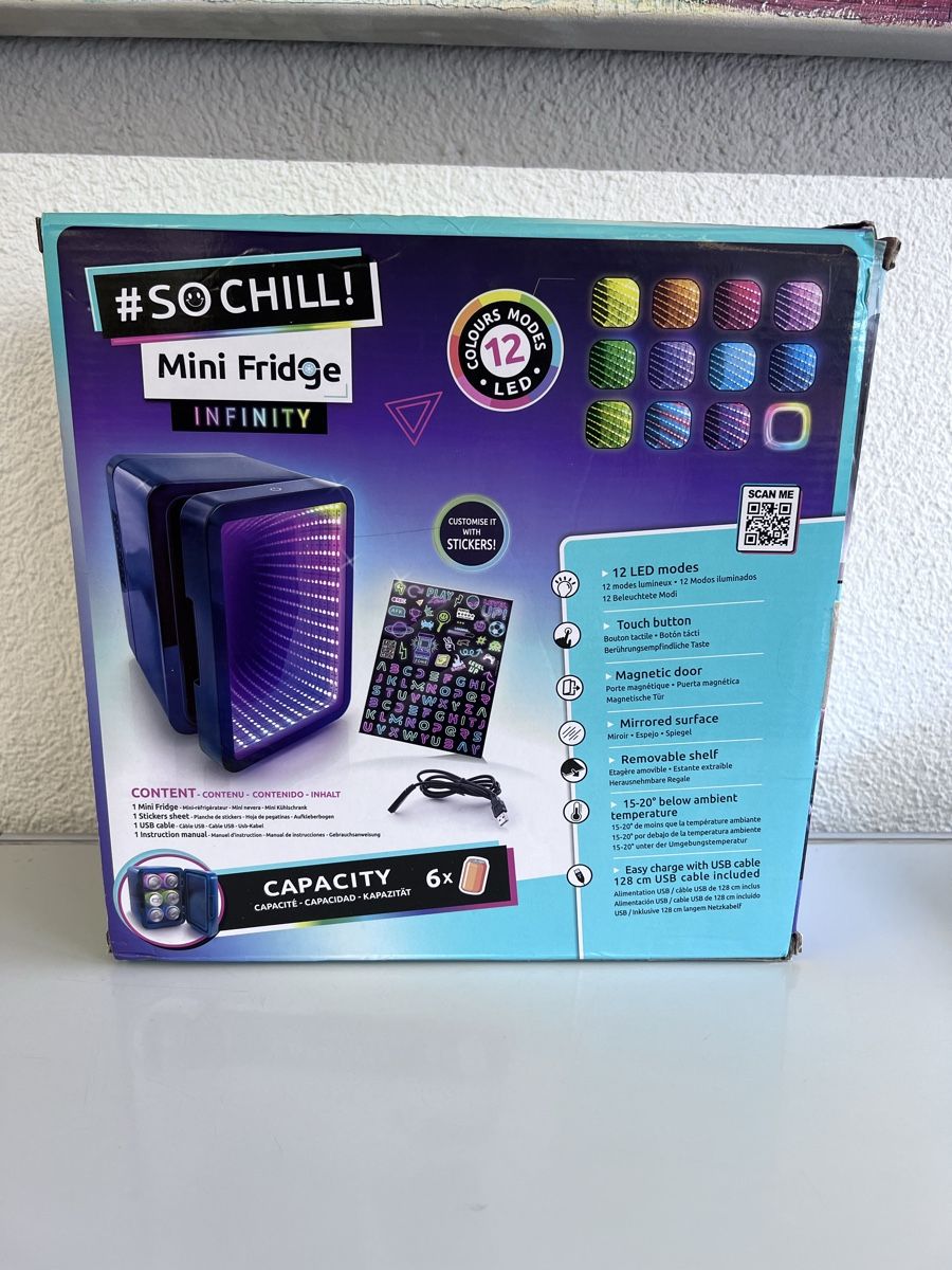 Frigoriferi: Seltener #SoChill Mini Fridge Infinity mit LED-Spiegel – Usato da ossingen venduto da maho888 4