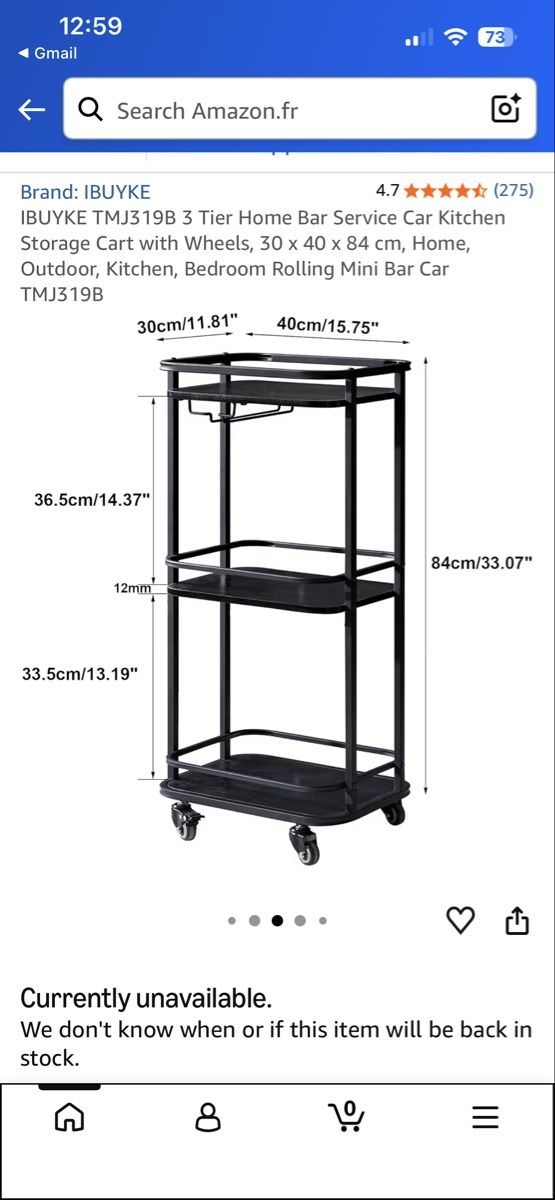 Dessertes: Bar trolley – Neuf (Voir description) à Zürich par mdi_gv7f 1