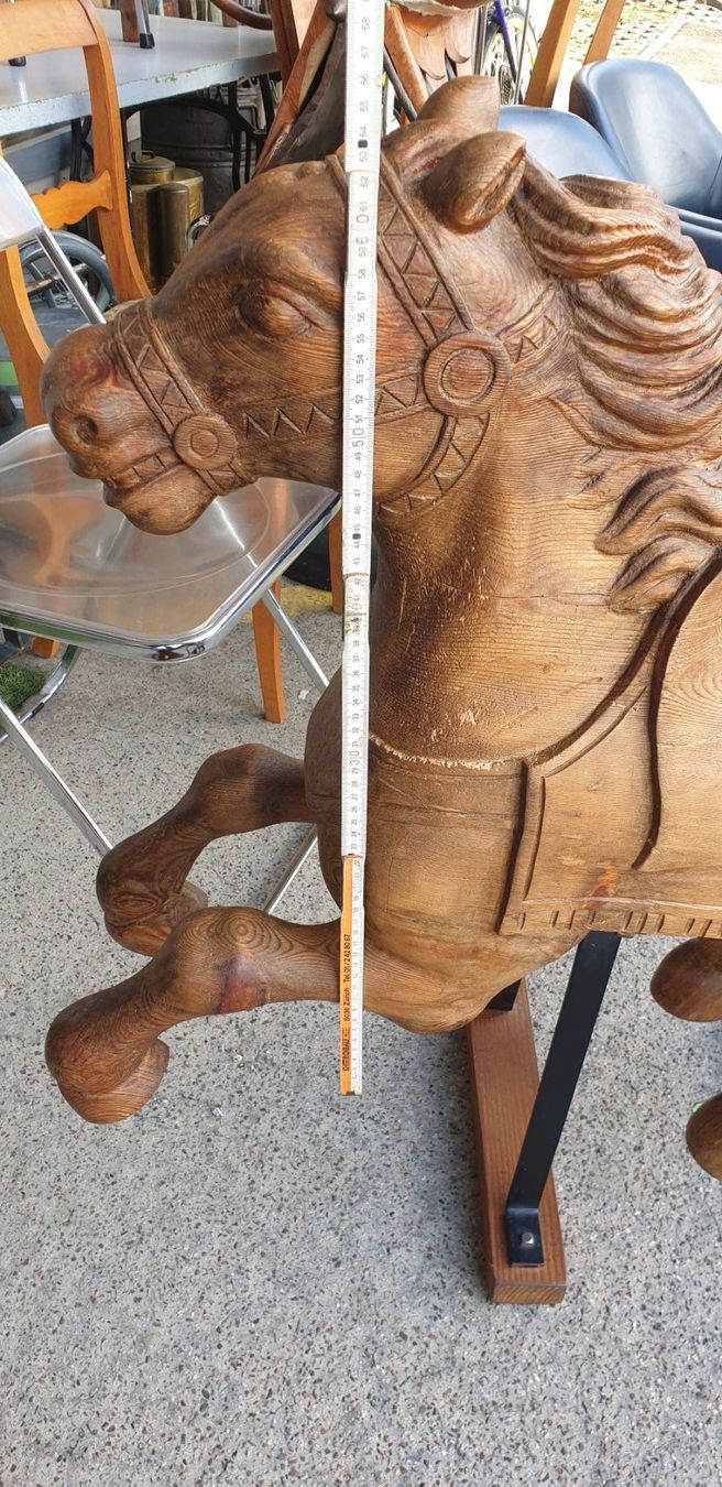 Skulpturen & Statuen: Massive Holzskulptur, Pferd, Holzpferd – Gebraucht aus Emmen von Brockofsky 9