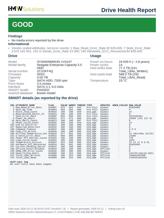 Seagate Enterprise Capacity 3.5 HDD 4TB (ST4000NM0035) (Gebraucht) in ...