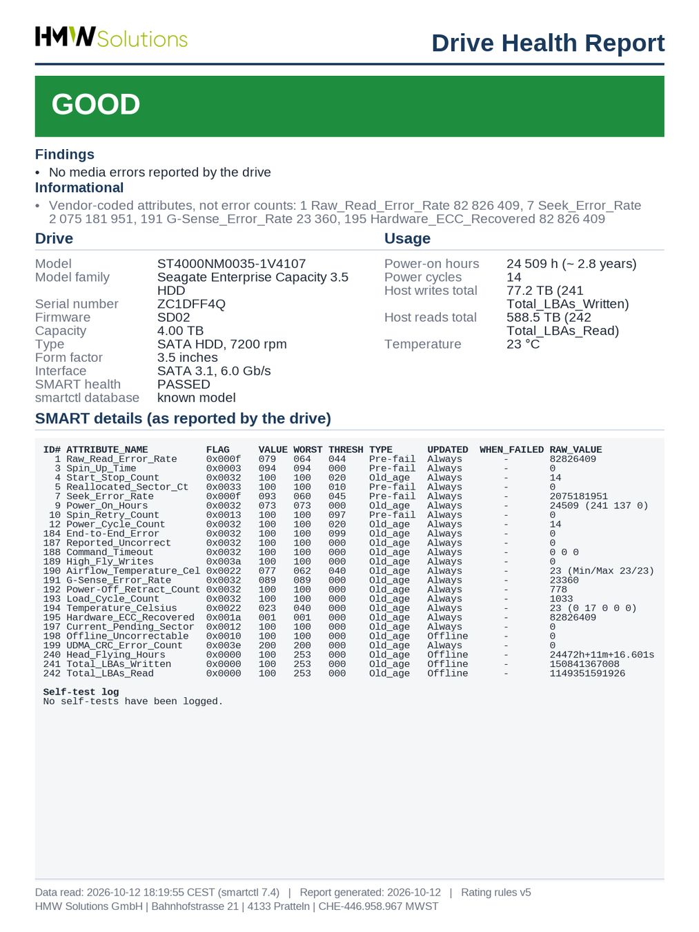 Seagate Enterprise Capacity 3.5 HDD 4TB (ST4000NM0035) (Gebraucht) in ...
