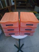 2 Ordnungsboxen mit je 3 Schubladen für Büro/Werkstatt
