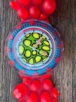 Swatch C-Monsta Uhr rot neuwertig