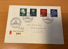 FDC Einschreiben Satz 1947