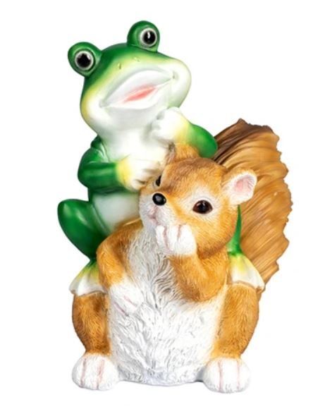 Statuette: Frosch / Eichhörnchen (23 cm) – Nuovo e nell'imballaggio originale da Langenbruck venduto da Gumsi
