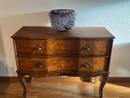 Antike Louis XV-Kommode aus Nussbaumholz 1950