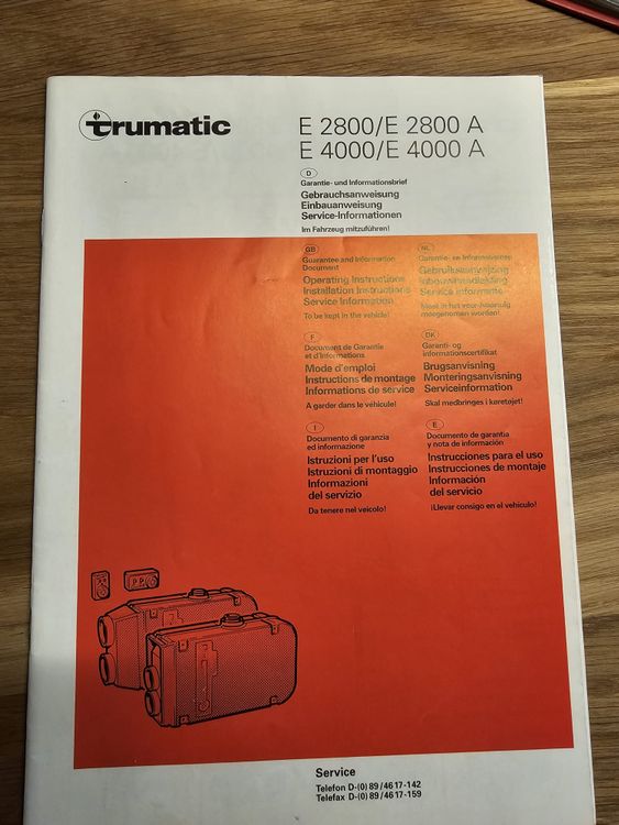 truma trumatic E2800 (Gebraucht) in Oberarth für CHF 257 – mit ...