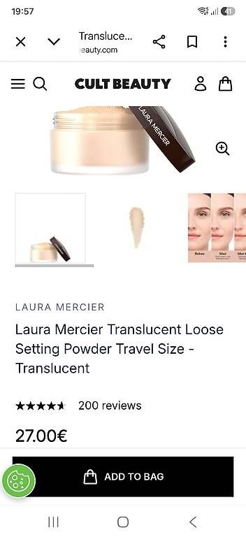 Laura Mercier Make-up: 2× LAURA MERCIER Translucent Loose Setting Powder – Neu und originalverpackt aus Uerkheim von Pod23 2