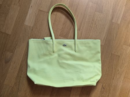 Lacoste Shopper in Neongrün/Gelb