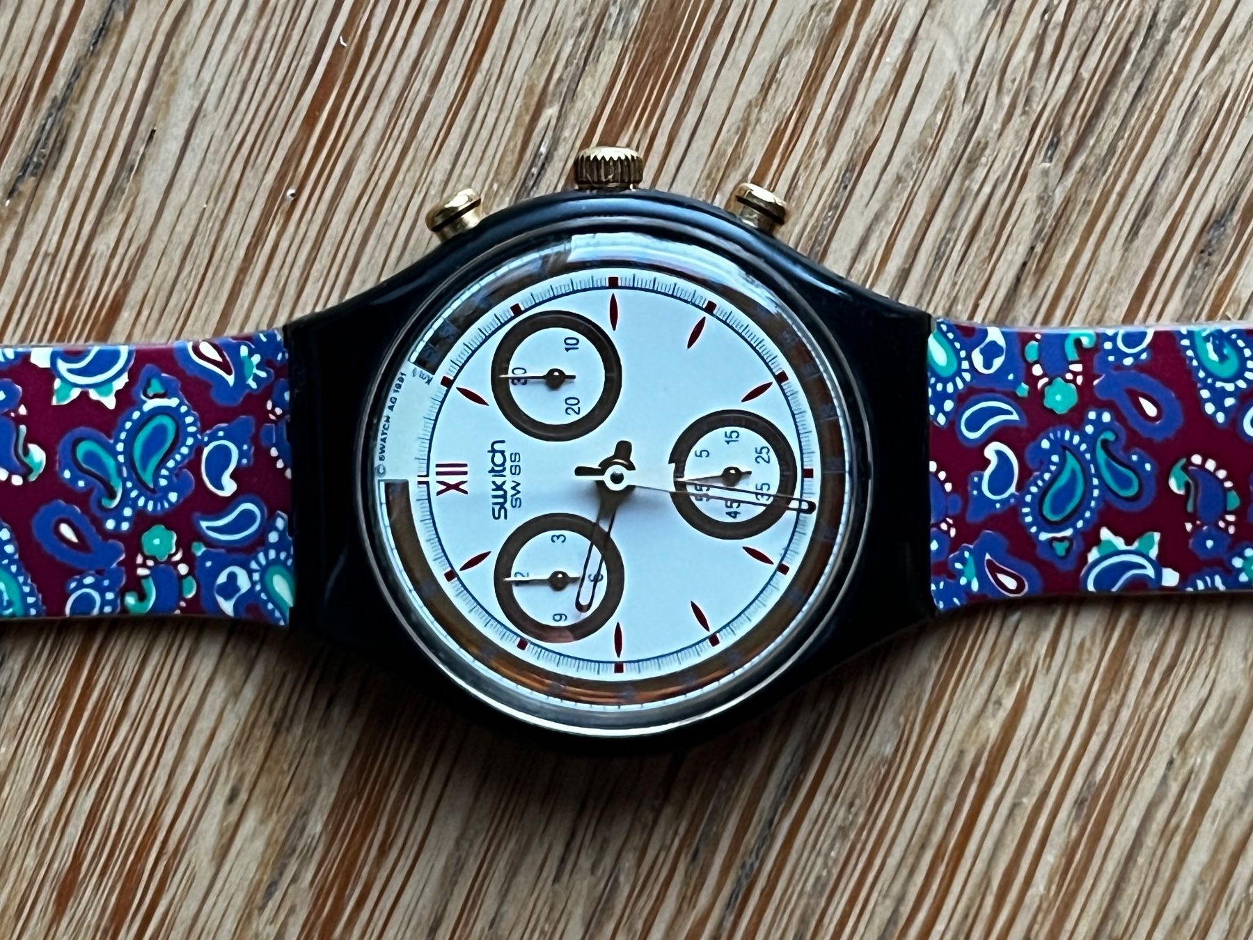 Bracciali & Braccialetti: 1 Swatch Uhr mit neuer Batterie – Usato da Basel venduto da thi0ja