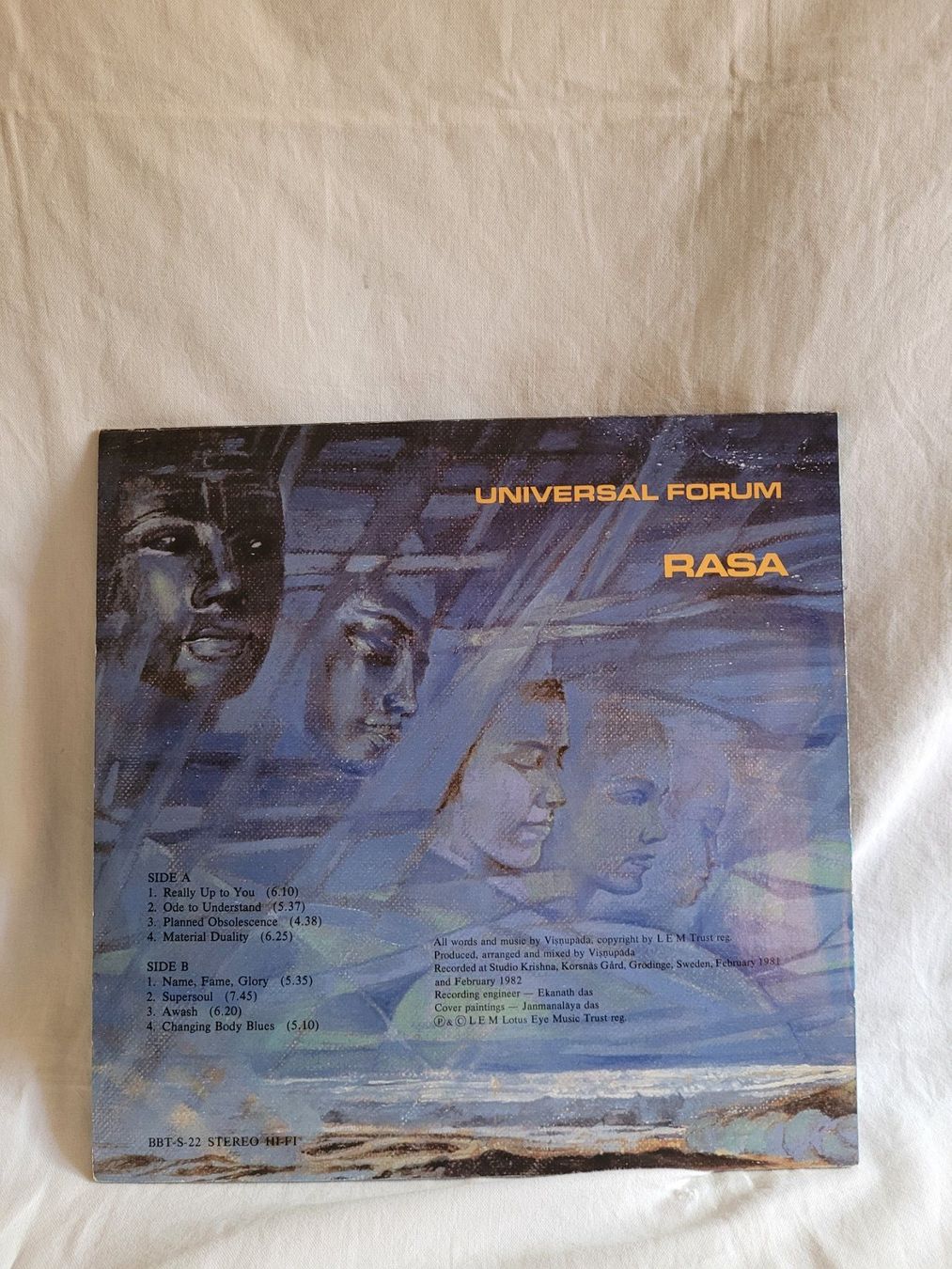 Dischi in vinile: Rasa - Universal Forum - Vinyle 33t 1981 – Usato da la Chaux-de-Fonds venduto da Lampe 6