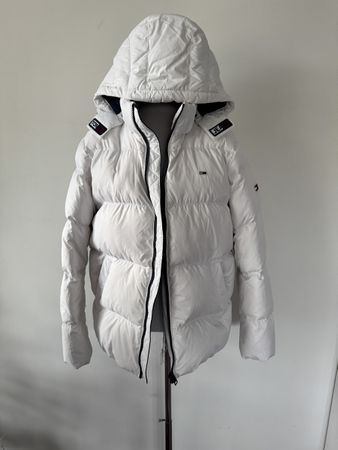 Tommy Jeans Daunenjacke weiss Grösse L
