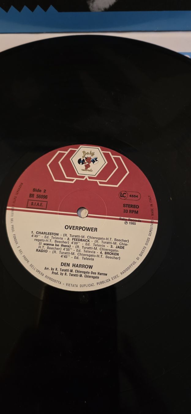 Dischi in vinile: Vinyle Den Harrow - Overpower - 1985  Vg+ – Usato da Yvonand venduto da RF-VINYL 4