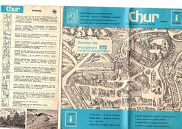 Broschüre Stadtplan Chur 1972
