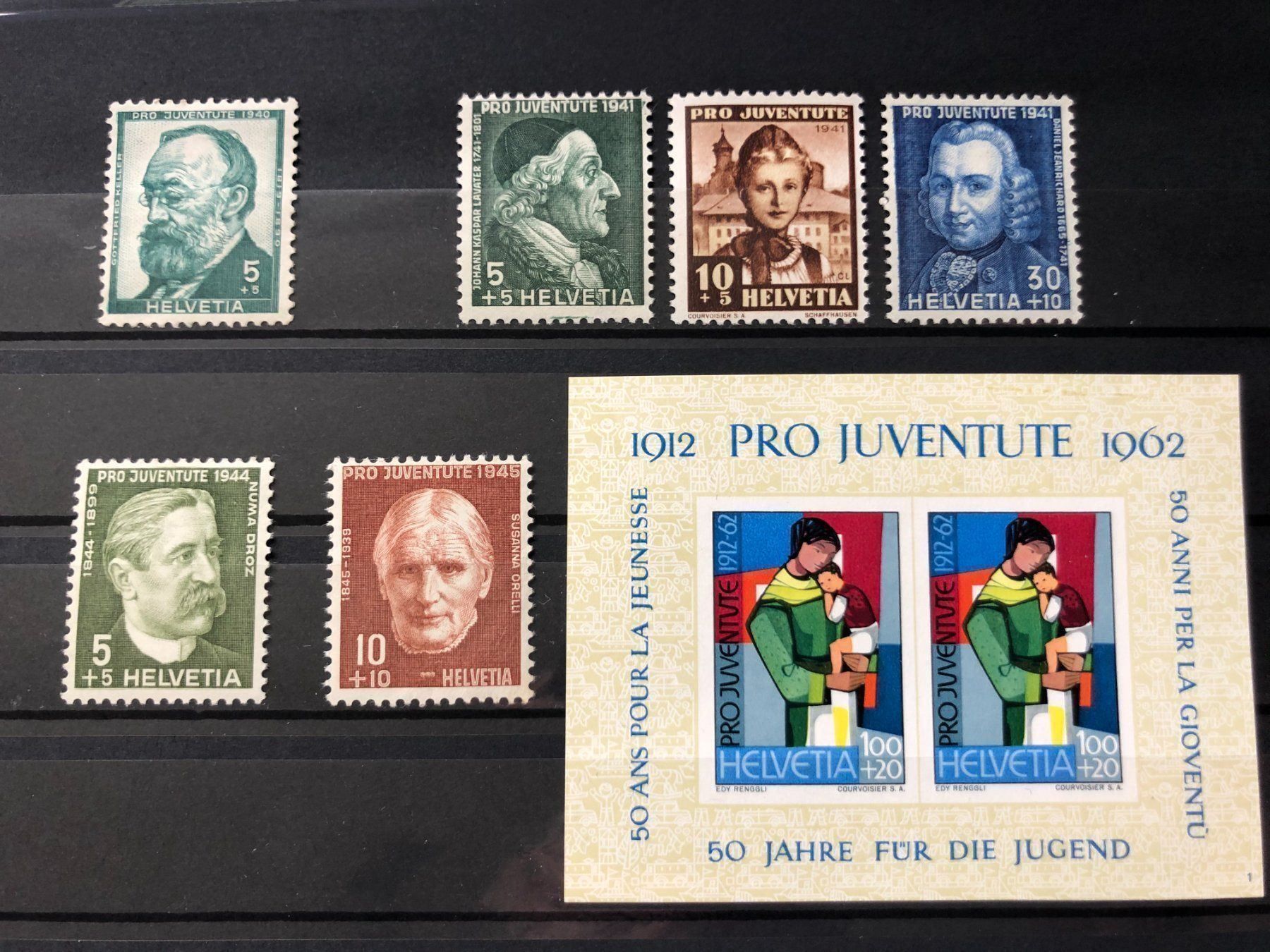 Tutti i francobolli: PJ postfrisch ** Köpfe / Jugend – Usato da Hefenhofen venduto da Bierinder