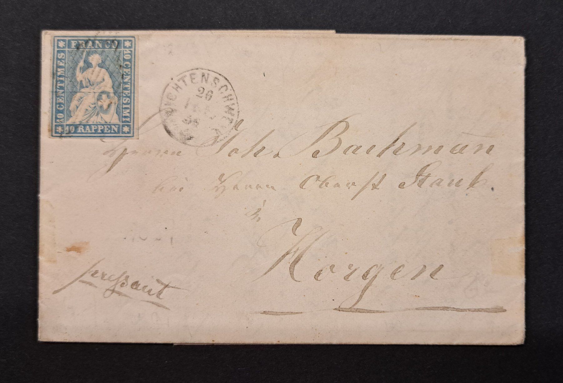 Alle Briefmarken: Strubelbrief 23B Richtenschweil / Richterswil – Gebraucht aus Unterägeri von PhilatelieStudiger
