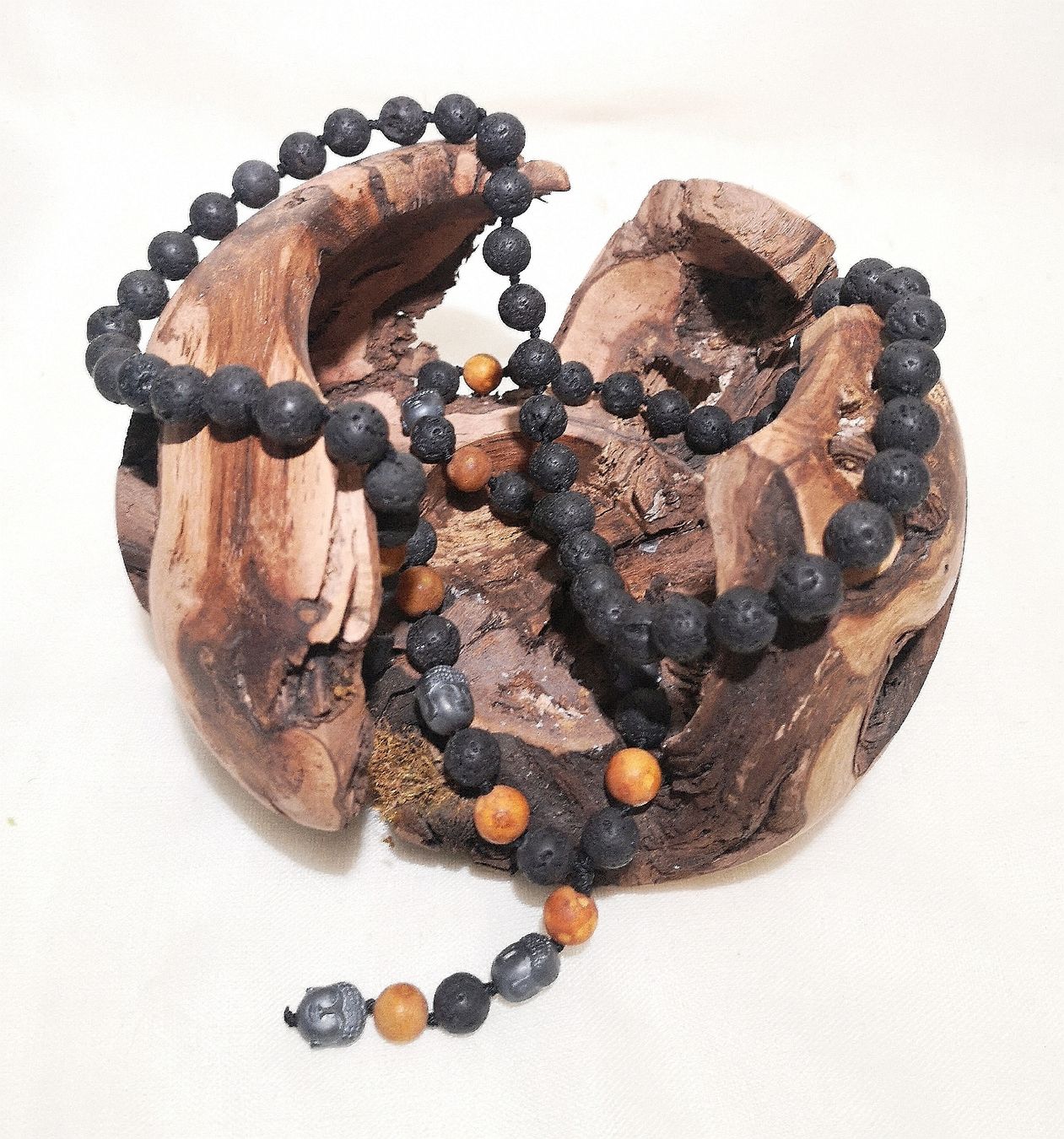 Ketten: Lava-Hämatit Stein Buddha-K. - Spendenaktion – Neu (gemäss Beschreibung) aus Unterkulm von Nachtigall 3