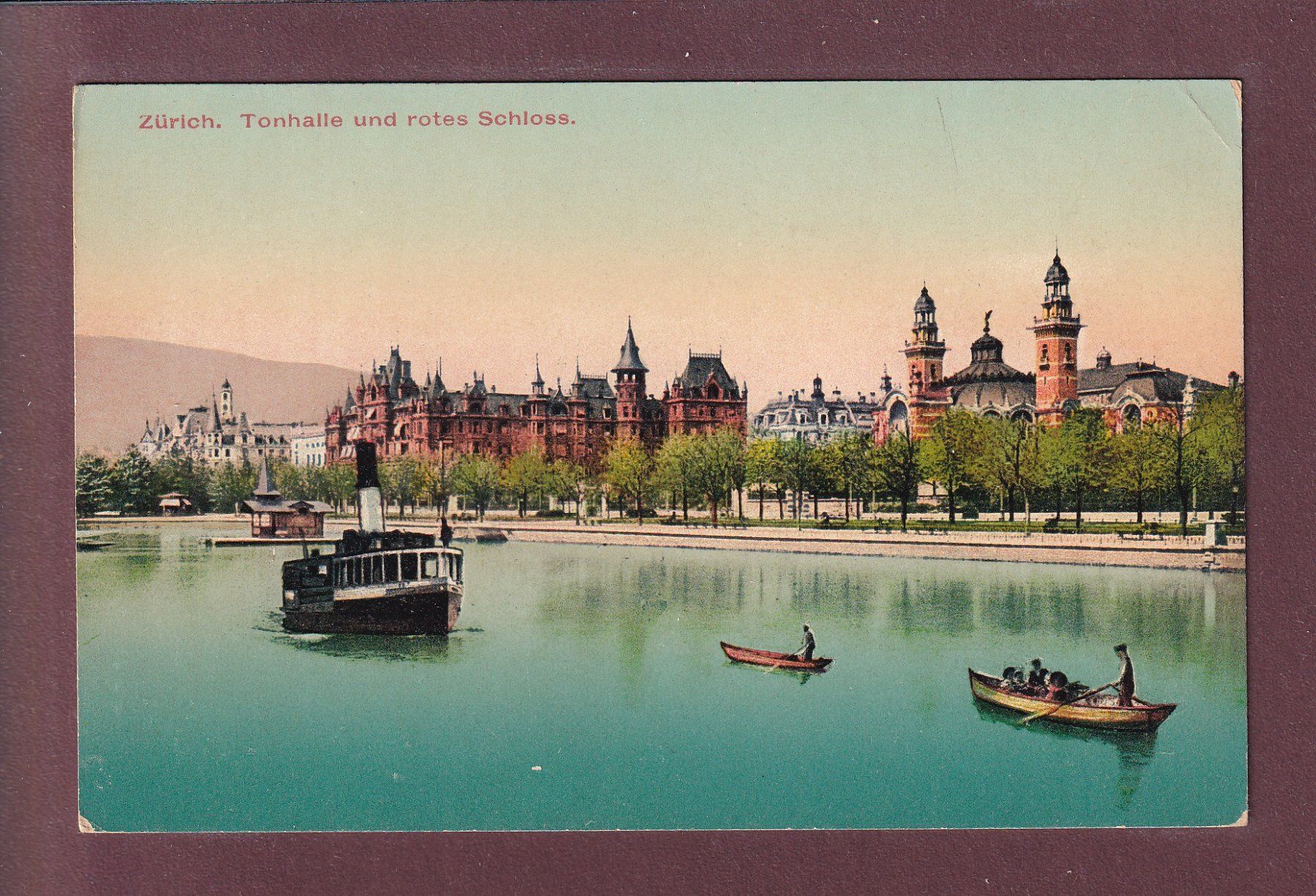 Cartoline postali: ZÜRICH - Tonhalle - Schiff – Usato da Pully venduto da nicecards