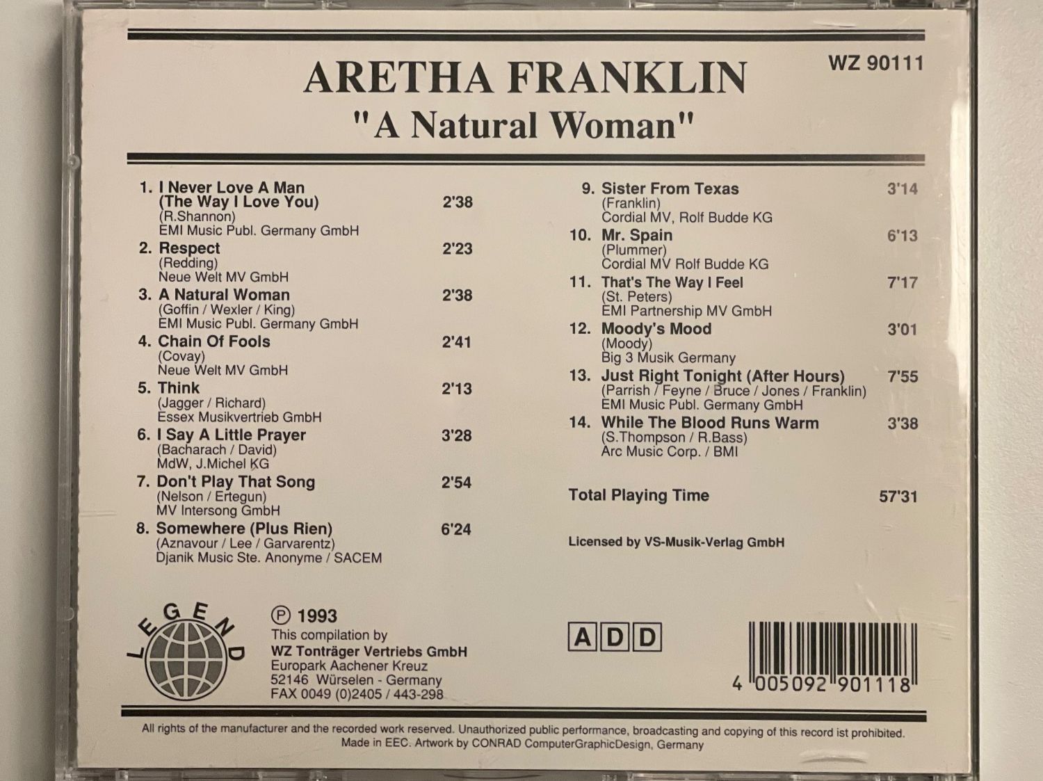 CDs: Aretha Franklin - More Hits Collection 2 CD – D'occasion à Muri b. Bern par AdidasCollector 2