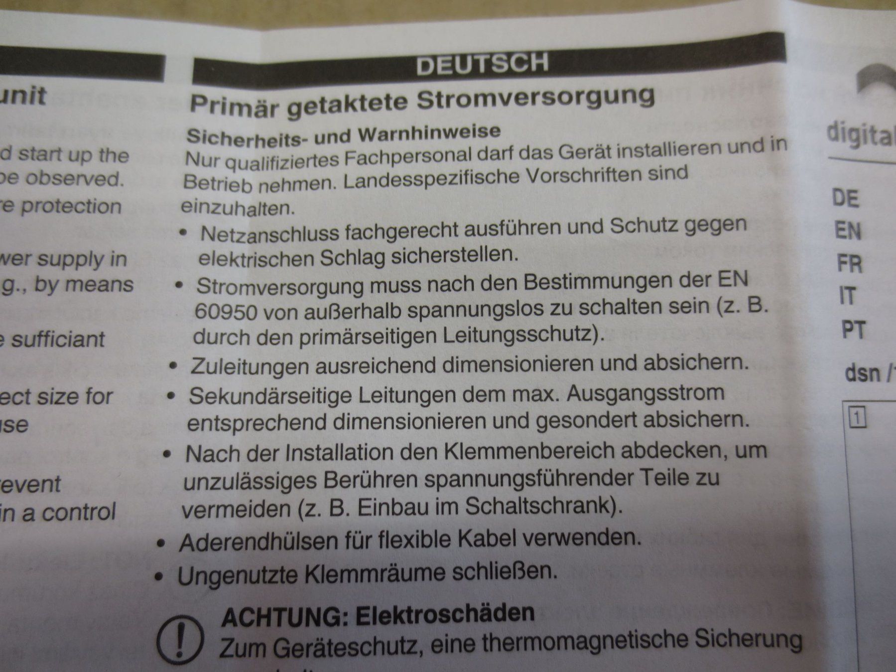 Caricabatterie: Speisegerät Netzteil Trafo 240V zu 24VDC – Nuovo e nell'imballaggio originale da Sulz LU venduto da Elektrofachverkauf 2