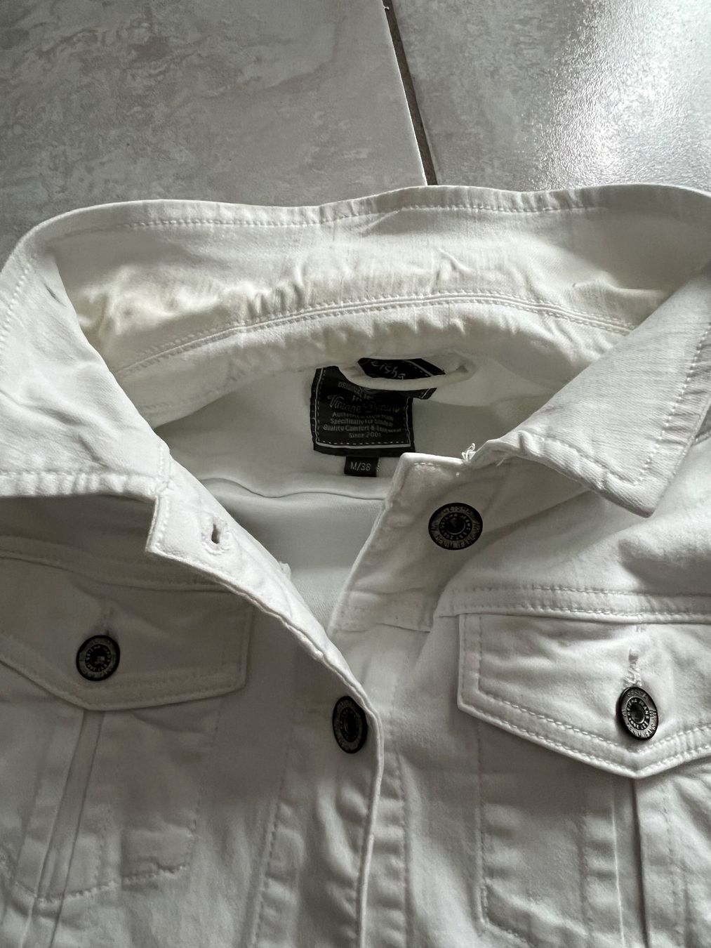 Giacche: Jeansjacke weiss Gr. M 38 – Usato da Schmerikon venduto da Speedy053 2