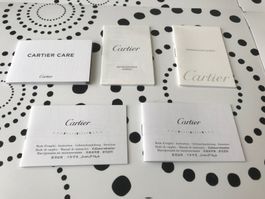 5x CARTIER ORIGINAL - BOOKLET - OPERATING ETC - NEW !!!