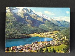 St. Moritz 1800m ü.M. mit Piz Rosatsch und Piz Corvatsch