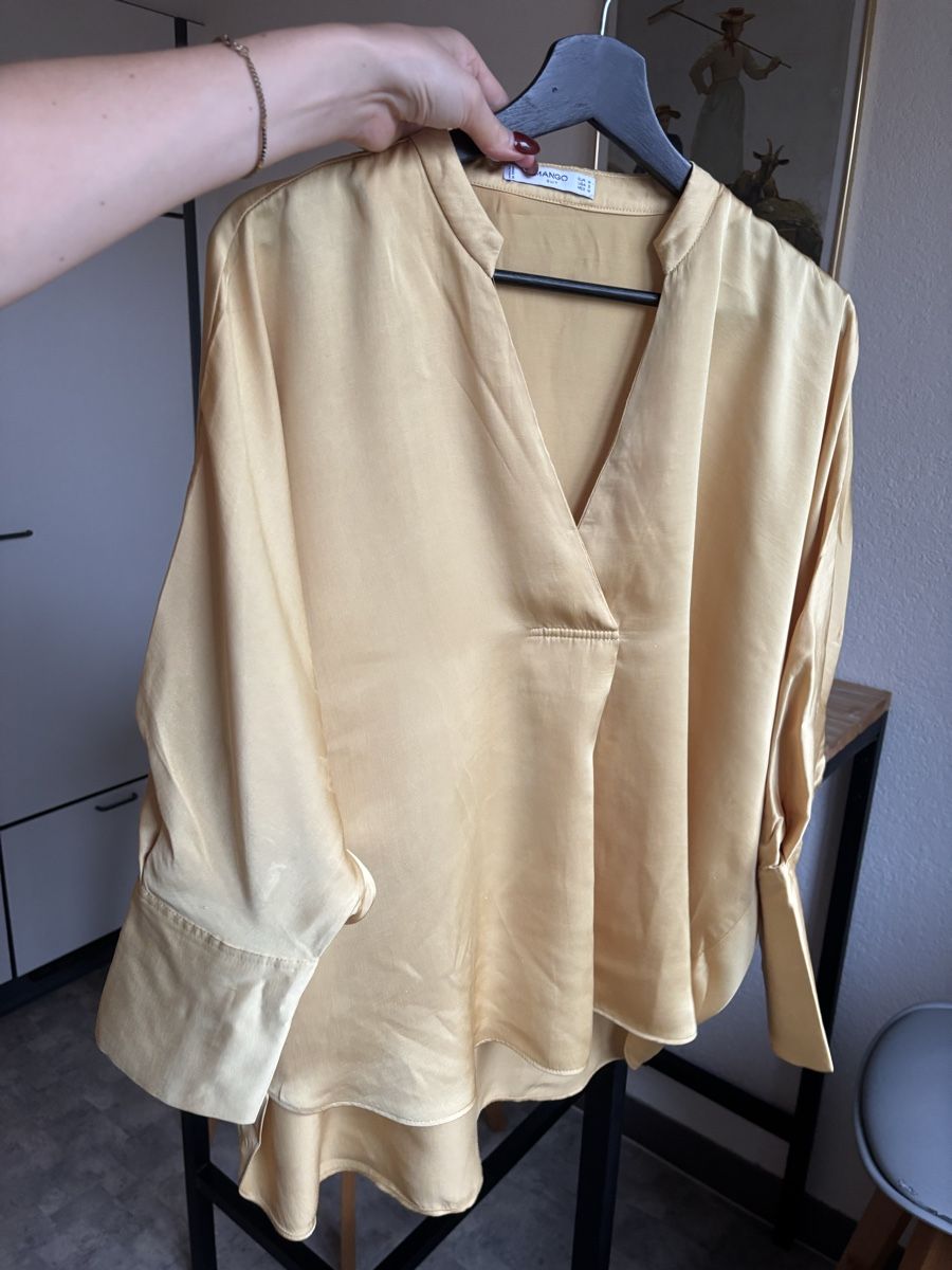 Mango Camicette: Chemisier Mango jaune poussin – Usato da Zürich venduto da mps_9cp7 4