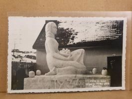 LA CHAUX-DE-FONDS  -  Statue en neige - 1934