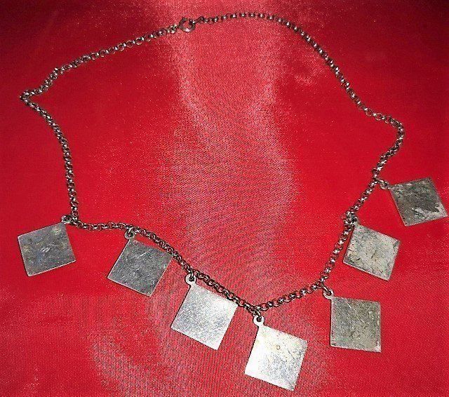Catenine: Halskette ANTIK mit 7 Schild Silber (#9) – Nuovo (secondo la descrizione) da Lutzenberg venduto da Truhe 5