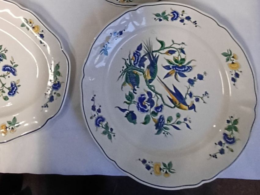 Villeroy & Boch Piatti: Villeroy Boch Phönix blau Servierteller Teller Servierplatte – Usato da Ebikon venduto da Melbarb 1