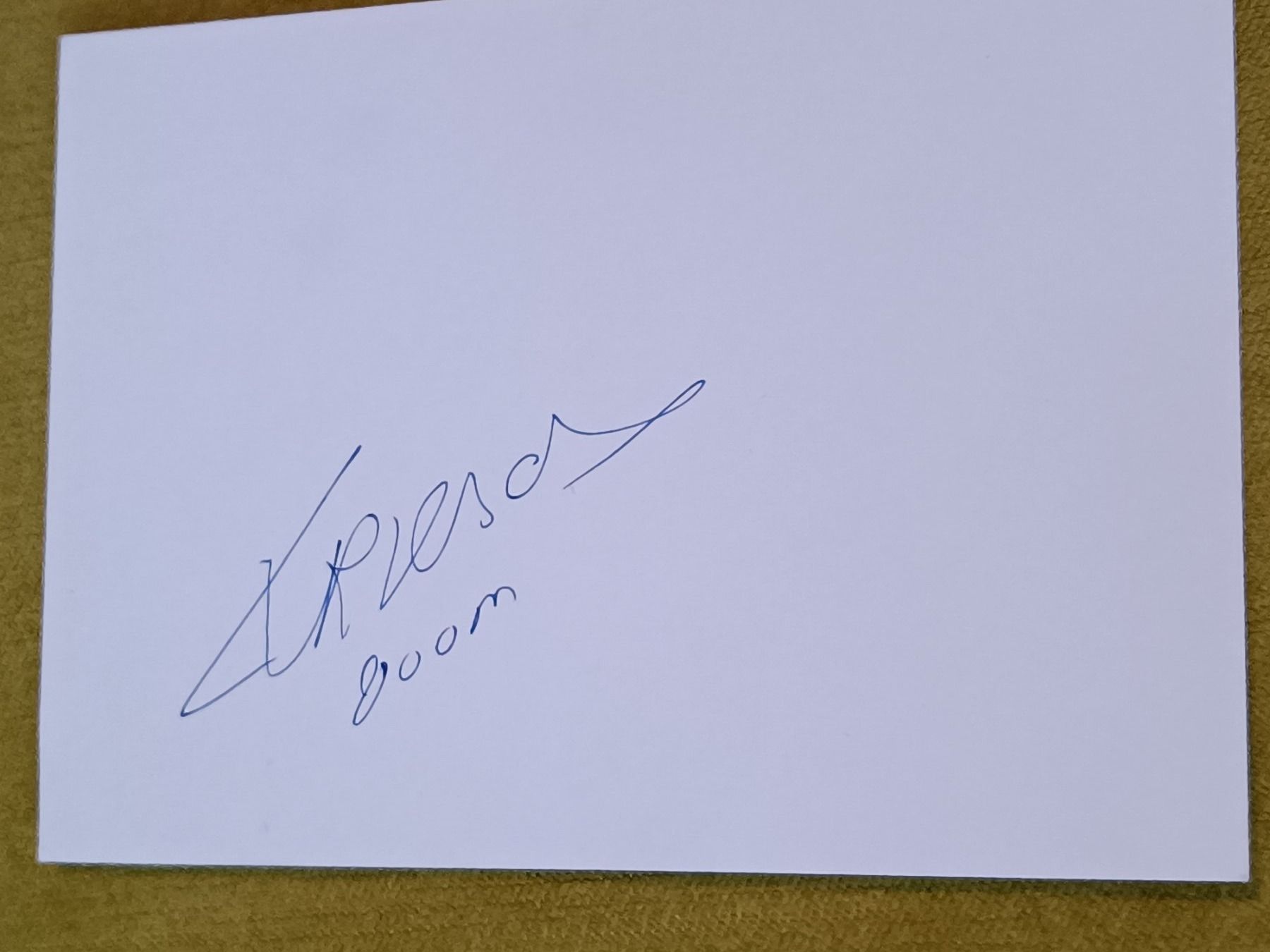Autografi: Letitia Vriesde - WM Silber - Leichtathlet -handsigniert – Usato da Menziken venduto da Artographs