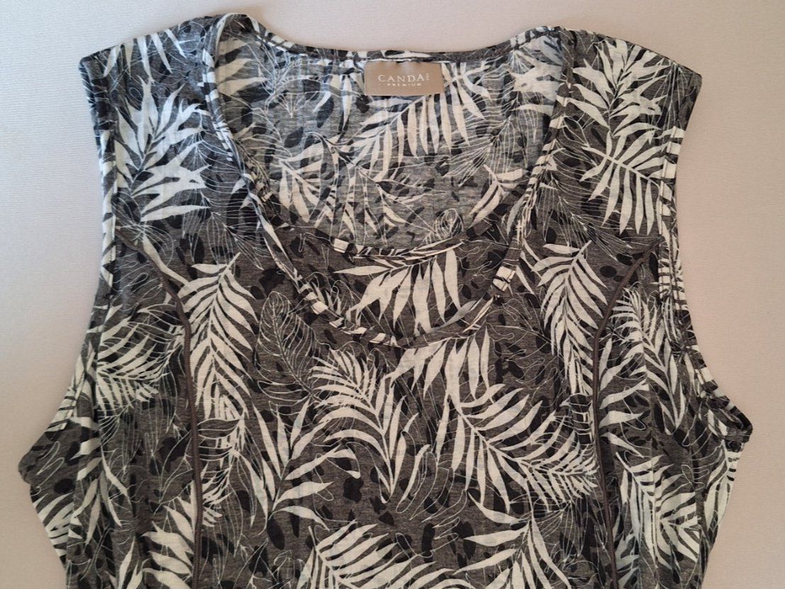 C&A Tuniche: Tunika LongTop weiss/grau Gr. M – Nuovo (secondo la descrizione) da Flawil venduto da Seestern5 1