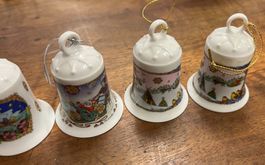 Weihnachten   6 Hutschenreuther Weihnachtsglocken