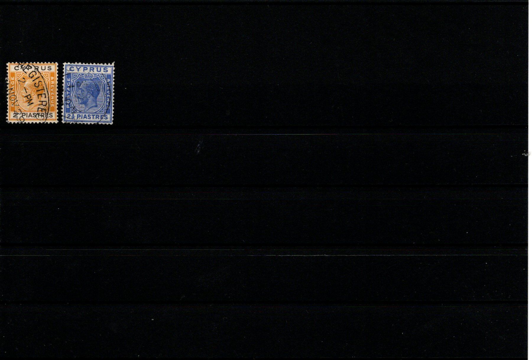 Alle Briefmarken: lot de timbres-poste de Chypre 1880-1925 – Gebraucht aus Moutier von Phillegrec 2