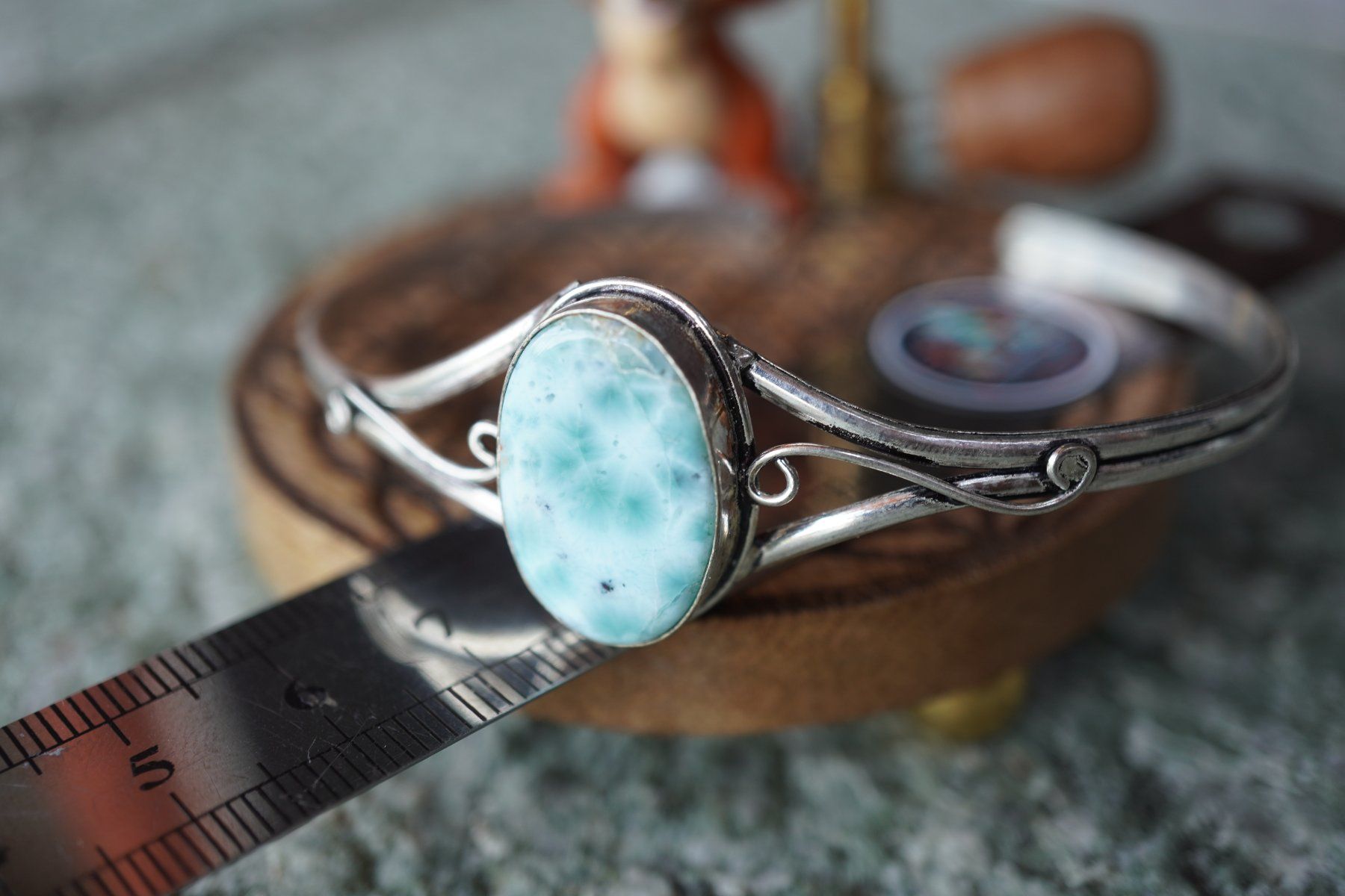 Minerali & Pietre curative: Larimar     Arm Spange     ab  1.-     Räumung – Nuovo e nell'imballaggio originale da Eschenbach SG venduto da topstone 2