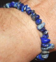 Armband L-6636 – Lapislazuli Chips – elastisch