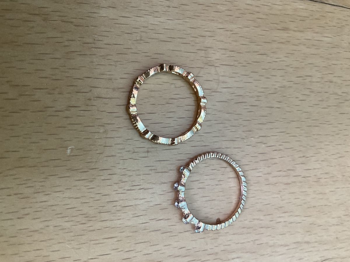 Anelli: Ring Set Modeschmuck goldfarben mit Steinen ungebraucht – Nuovo (secondo la descrizione) da Schaffhausen venduto da s.ehrb 2