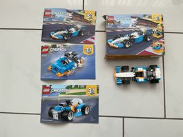 LEGO Creator 31072 3-in-1 Rennwagen OVP und Anleitungen