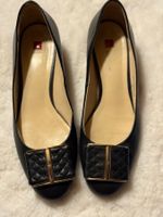 Högl, Schwarze Elegante Damen Pumps, Grösse 37,5 Leder