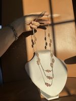 Rosa Modeschmuck Kette NEU