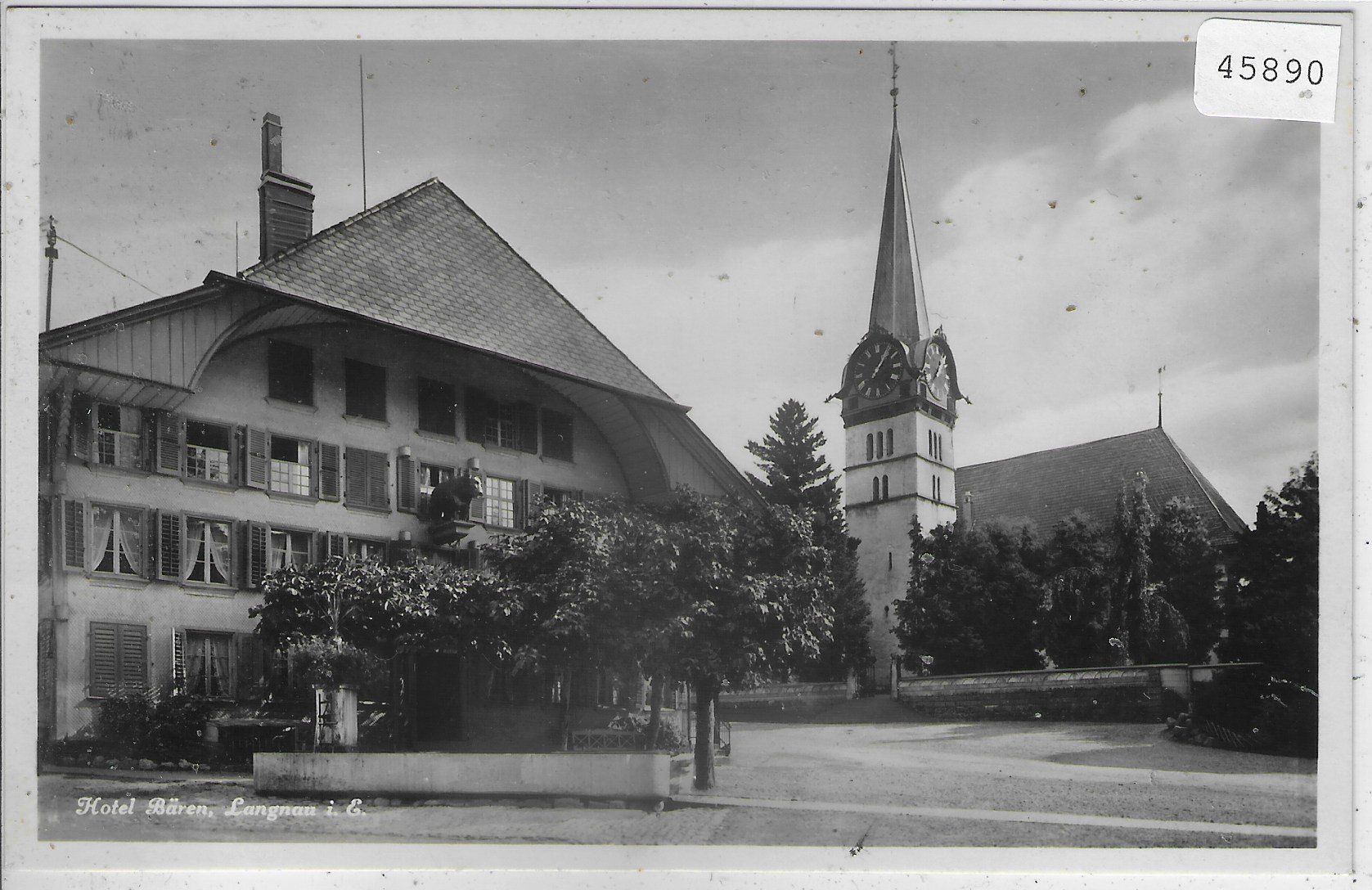 Ansichtskarten: Hotel Bären - Langnau im Emmental – Gebraucht aus Ettingen von Kartenplanet