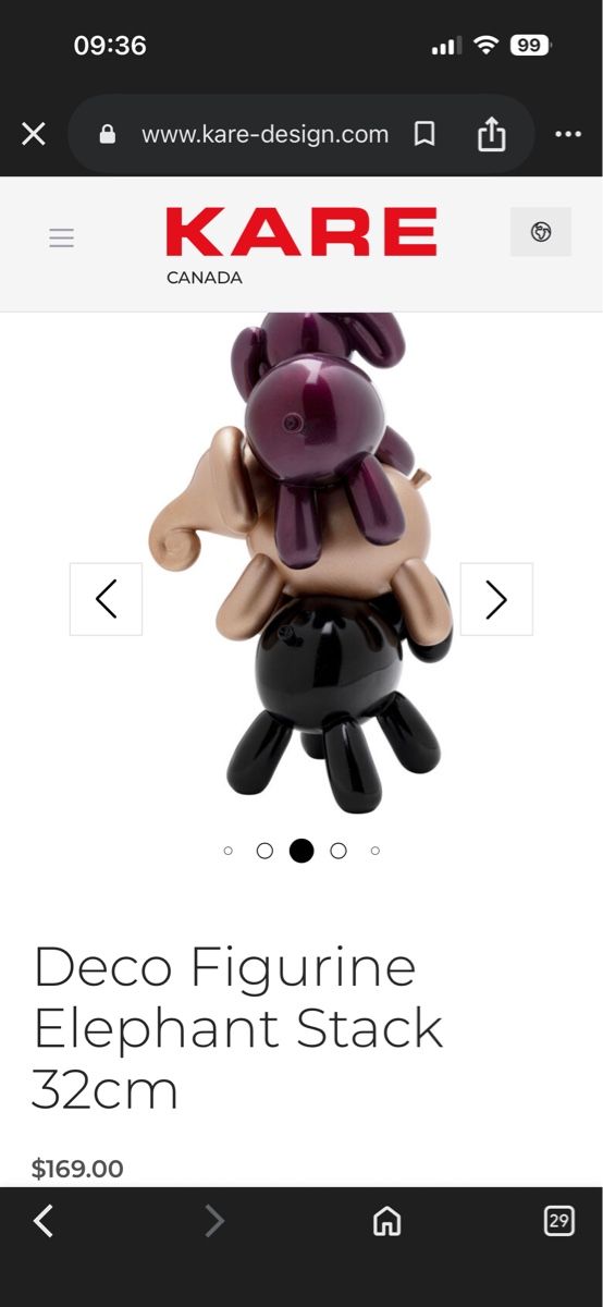 Statuette: Elephant Stack Figurine (blue, purple, pink) – Nuovo e nell'imballaggio originale da Morges venduto da melz_28 2