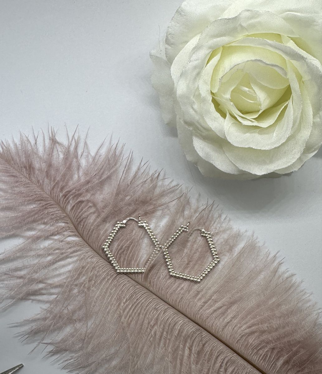 Orecchini pendenti & Orecchini a lobo: 6 eckige Creolen sterlingsilber – Nuovo e nell'imballaggio originale da Niederglatt ZH venduto da Silberschmuck-design 1