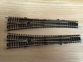 Fleischmann Weiche links, rechts ohne Antrieb.