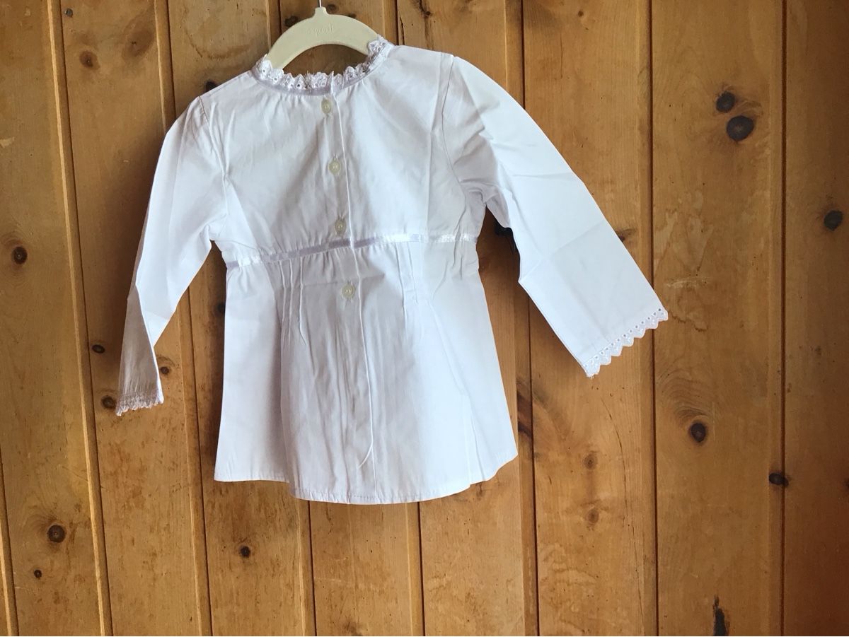 Camicie, Top & T-shirt: Mädchen Hemd Kragen mit Spitze Grösse 86 neuwertig – Nuovo e nell'imballaggio originale da Samedan venduto da dim_wd9v 2